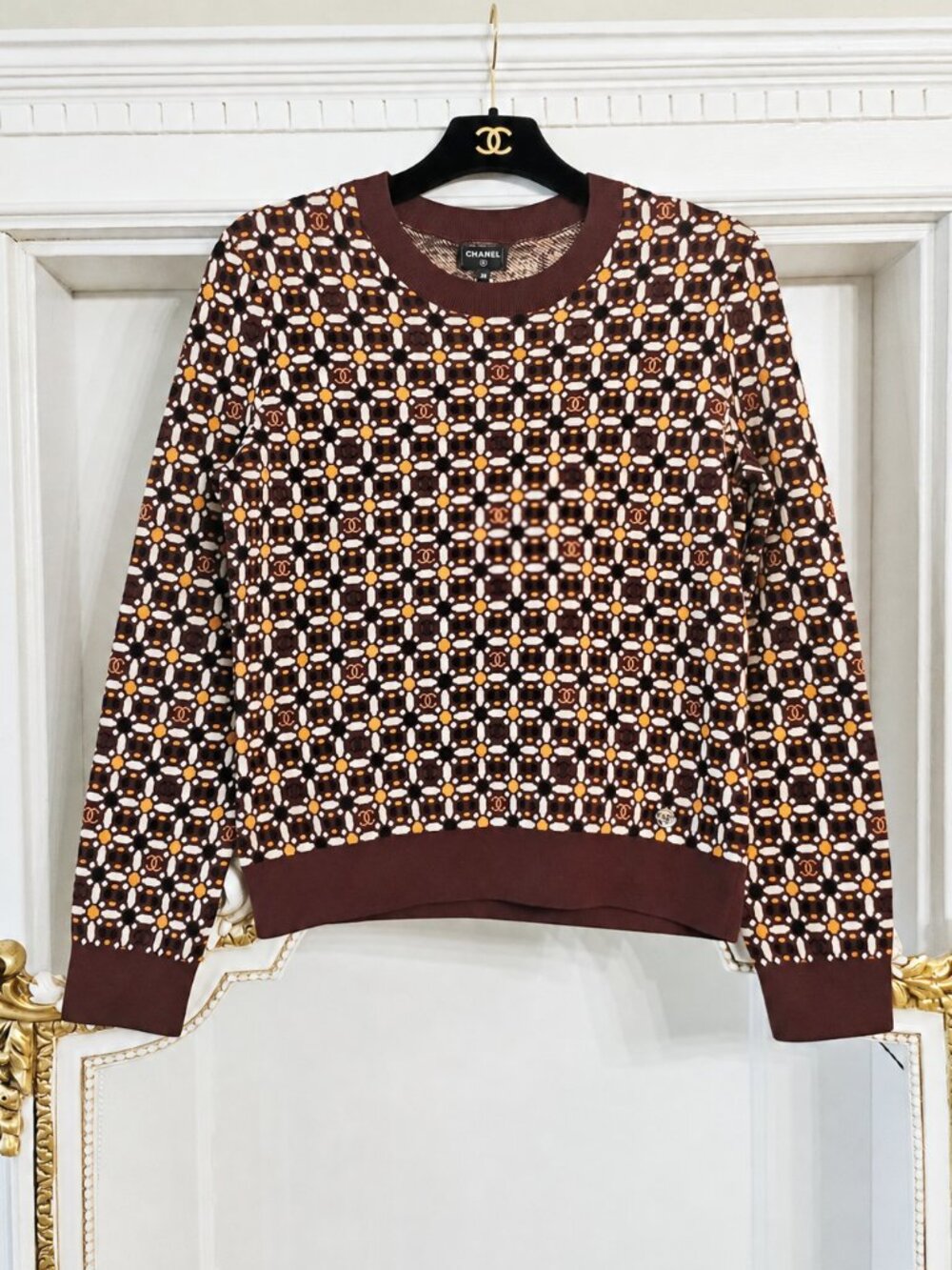 CHANEL 2023 Métiers d'Art Paris-Dakar 23A Sweater, FR 38, US 6, NWT